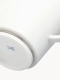 Tazas de porcelana con borde platino pintado a mano Vitruv, 2 uds.