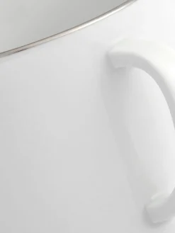 Tazas de porcelana con borde platino pintado a mano Vitruv, 2 uds.