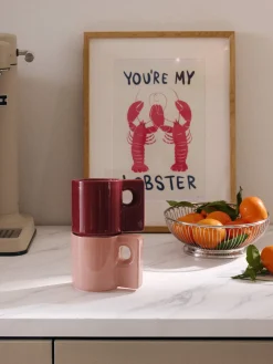 Tazas de porcelana Keira, 2 uds.