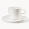 Tazas espresso con platito Fine Bone China Oco, 6 uds.