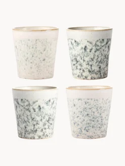 Tazas pequeñas artesanales 70's, 4 uds.