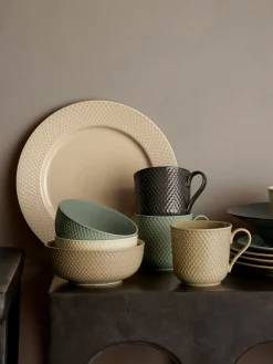 Tetera de porcelana con relieves Rhombe, 1,9 L