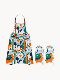 Textiles de cocina de algodón P.Karuselli K., 3 pzas.