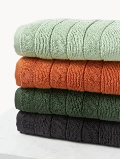 Toalla con borde a rayas Luxe, tamaños diferentes