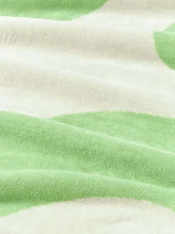 Toalla de playa de terciopelo con estampado ondulado Pia