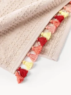 Toalla de terciopelo con flecos Tallulah, tamaños diferentes
