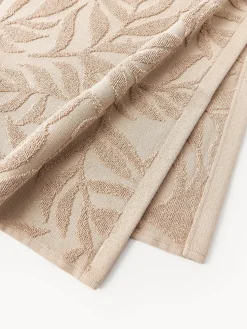 Toallas de algodón con relieves Leaf, tamaños diferentes