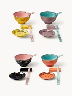 Vajilla artesanal Asia, 4 comensales (20 pzas.)