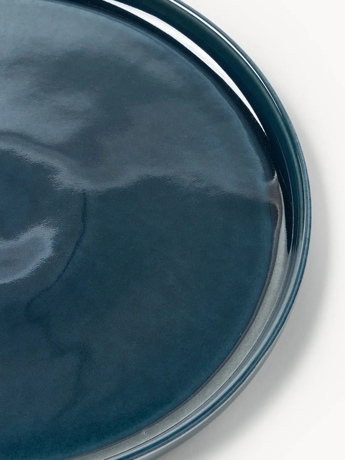 Vajilla artesanal con esmalte reactivo Ethel, 4 comensales (12 pzas.)