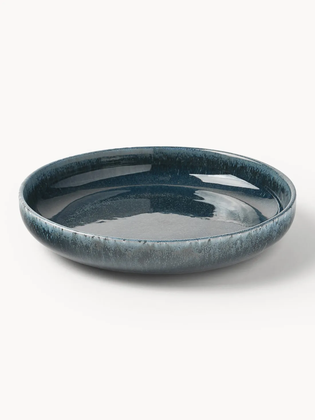 Vajilla artesanal con esmalte reactivo Ethel, 4 comensales (12 pzas.)