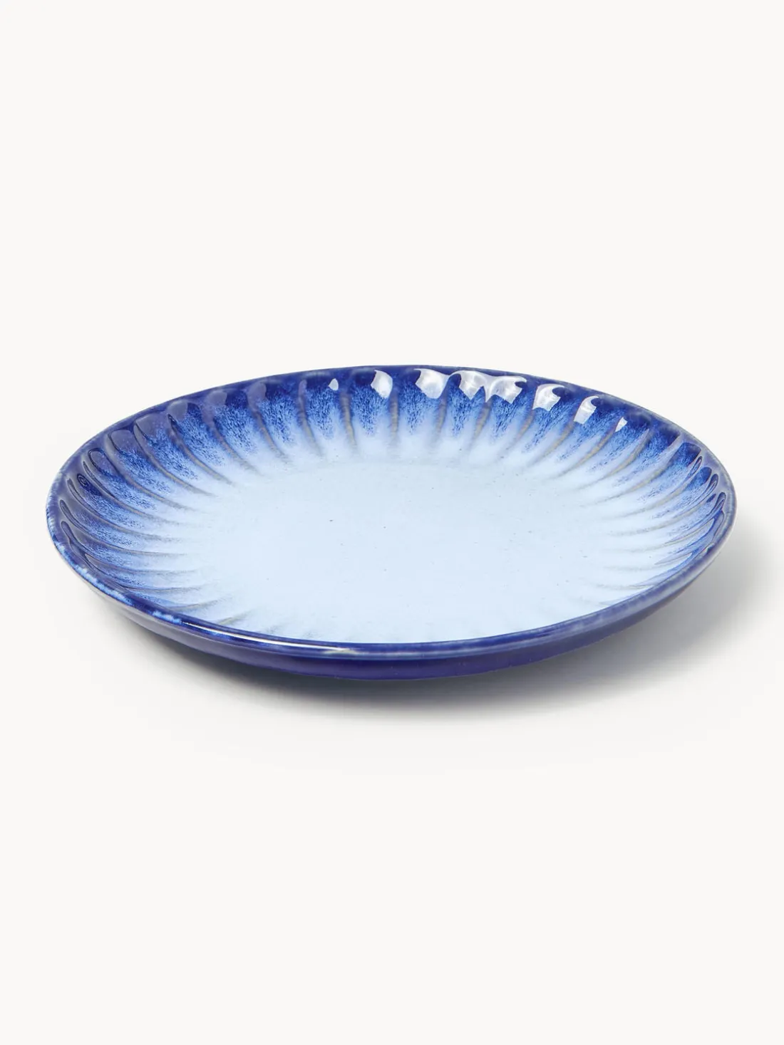 Vajilla artesanal con esmalte reactivo Vinci, 4 comensales (12 pzas)