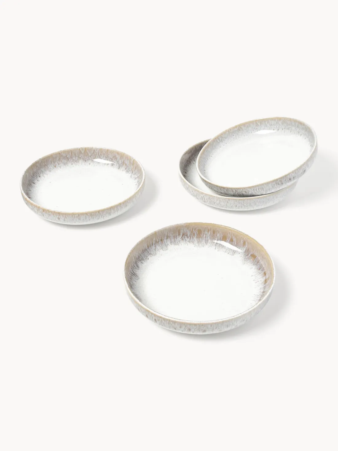 Vajilla artesanal con esmalte reactivo Danza, 4 comensales (12 pzas.)