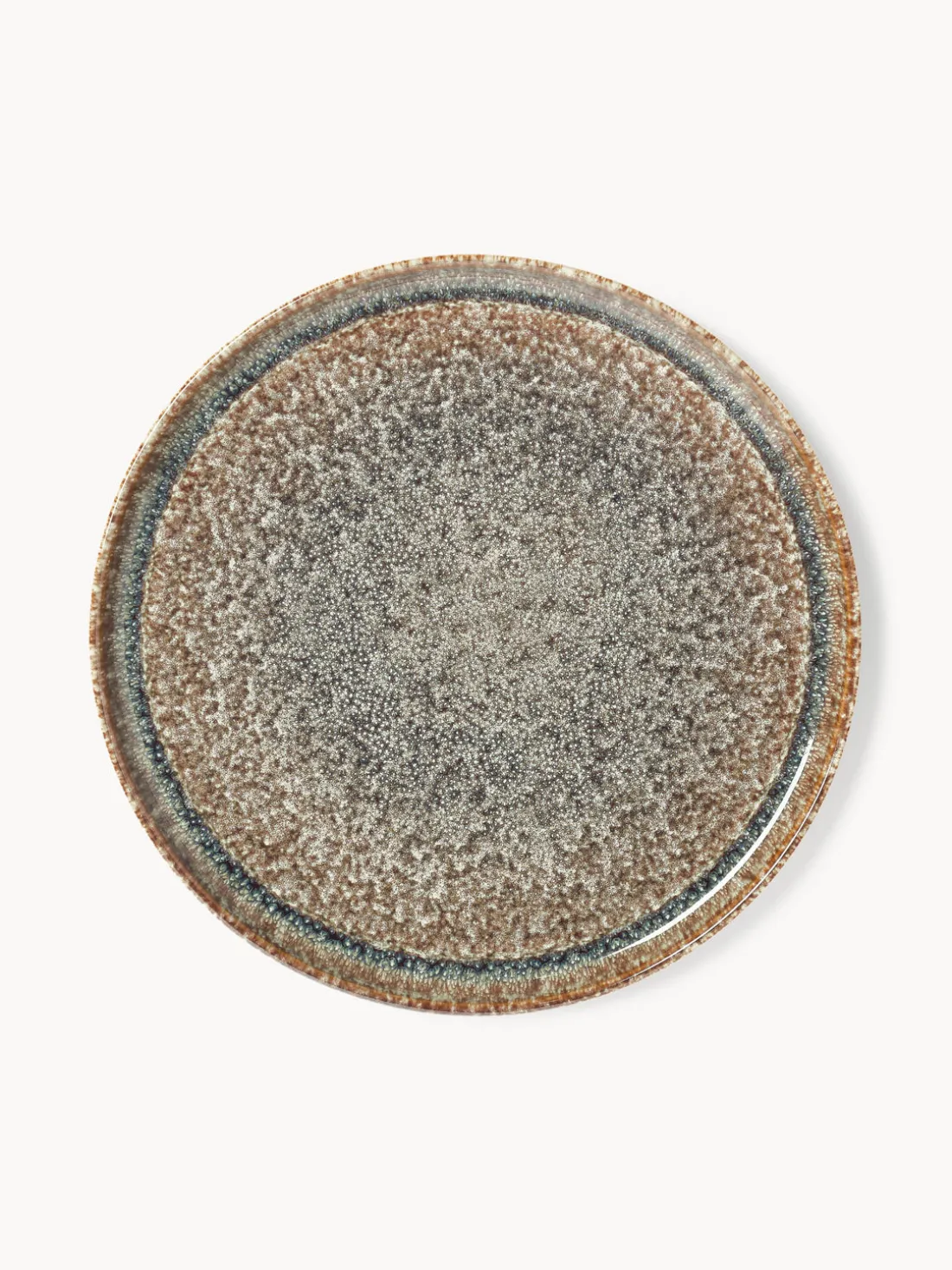 Vajilla artesanal con esmalte reactivo Danza, 4 comensales (12 pzas.)