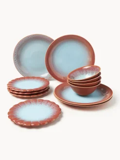 Vajilla artesanal Marguerite, 4 comensales, 12 pzas.