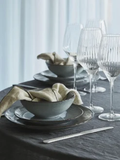 Vajilla artesanal Nordic Sea, 4 comensales (12 pzas.)