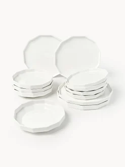 Vajilla de porcelana Angoli, 4 comensales (12 pzas.)