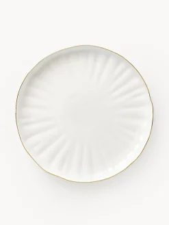 Vajilla de porcelana con relieves Sali, 4 comensales (12 pzas.)