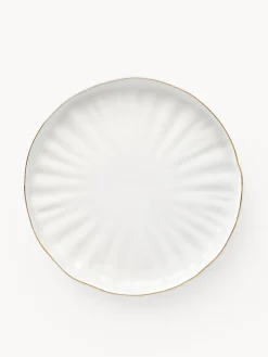 Vajilla de porcelana con relieves Sali, 4 comensales (12 pzas.)