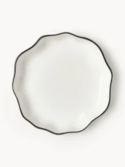 Vajilla de porcelana con volantes Bia, 4 comensales, 12 pzas.