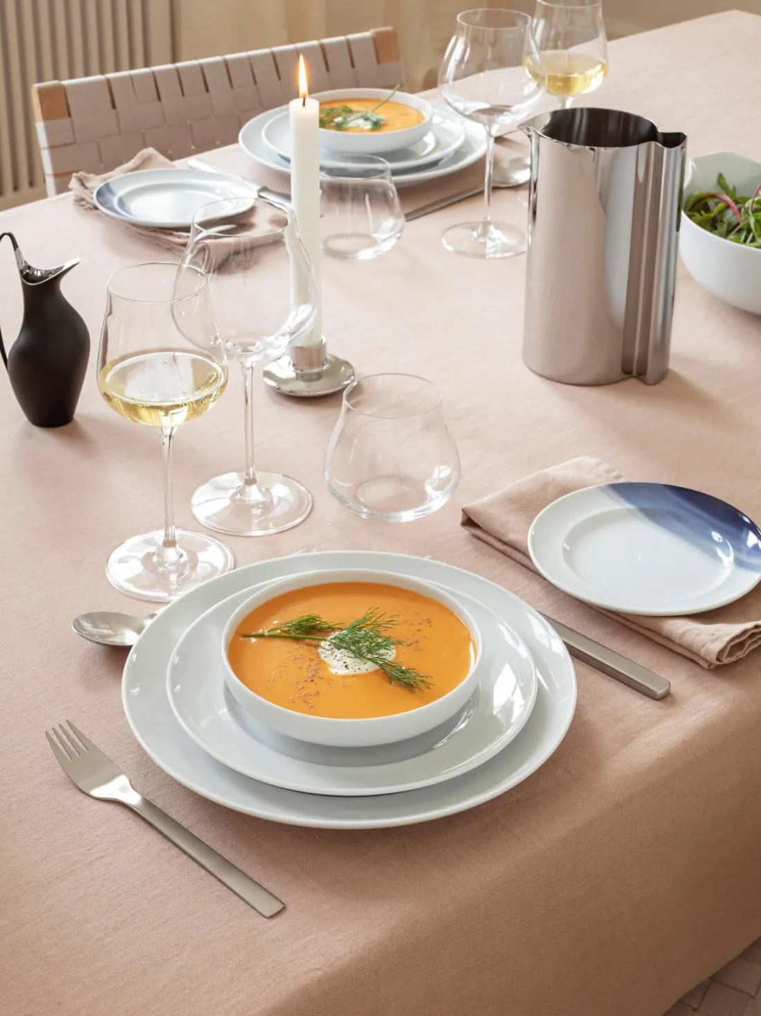 Vajilla de porcelana Koppel, 1 comensal (3 pzas.)