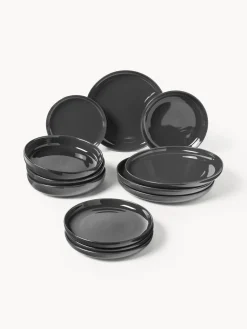 Vajilla de porcelana Nessa, 4 comensales (12 pzas.)