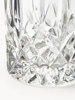 Vasos altos con relieve de cristal George, 4 uds.