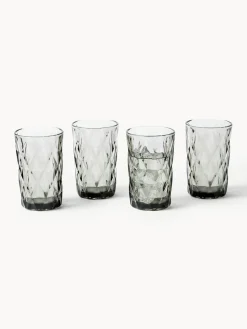 Vasos altos con relieves Colorado, 4 uds.