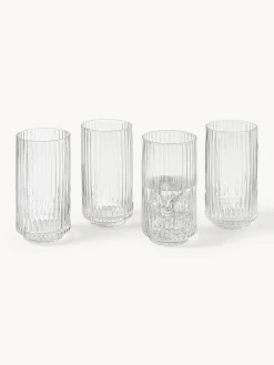 Vasos altos soplados Aleo, 4 uds.