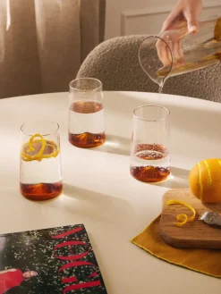 Vasos altos soplados Hadley, 4 uds.