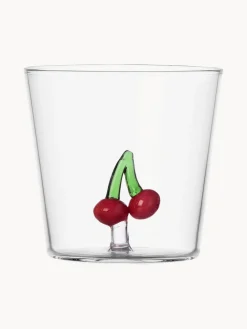 Vasos artesanales Cherries, 2 uds.
