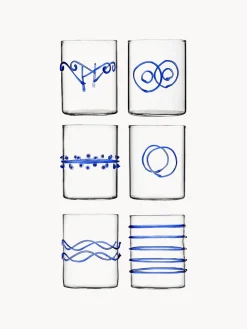 Vasos artesanales Deco' Blu, 6 uds.