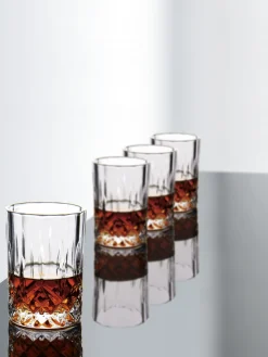 Vasos chupito con relieve Harvey, 4 uds.