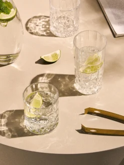 Vasos con relieves George, 8 uds.