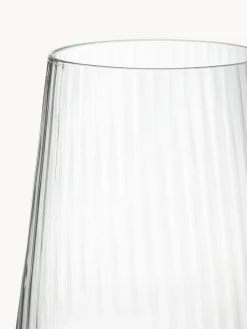 Vasos de agua artesanales con relieves Cami, 4 uds.