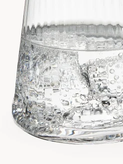 Vasos de agua artesanales con relieves Cami, 4 uds.