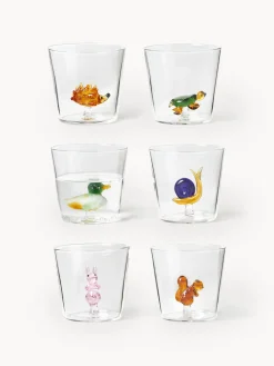 Vasos de agua artesanales Animal Farm, 6 uds.