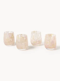 Vasos de agua artesanales Yava, 4 uds.