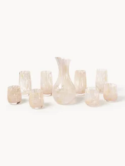 Vasos de agua artesanales Yava, 4 uds.