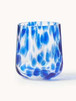 Vasos de agua artesanales con estampado de lunares Oakley, 4 uds.