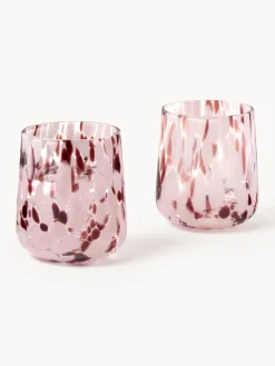 Vasos de agua artesanales con estampado de lunares Oakley, 4 uds.