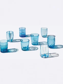 Vasos de agua artesanales Melting, 6 uds.