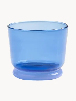 Vasos de agua artesanales de vidrio borosilicato Dew, 2 uds.