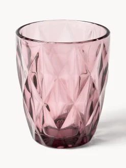 Vasos de agua con patrón texturizado Colorado, 4 uds.