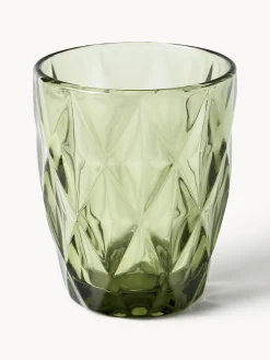 Vasos de agua con patrón texturizado Colorado, 4 uds.