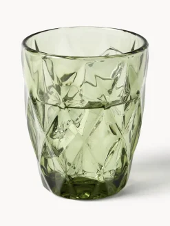 Vasos de agua con patrón texturizado Colorado, 4 uds.