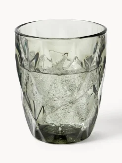 Vasos de agua con patrón texturizado Colorado, 4 uds.