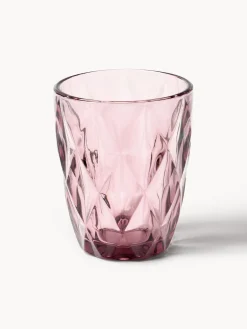 Vasos de agua con patrón texturizado Colorado, 4 uds.