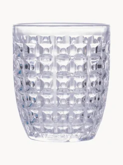 Vasos de agua con relieve Bicchieri, 6 uds.