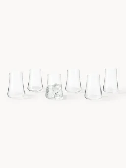 Vasos de agua de cristal Gwenda, 6 uds.