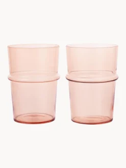 Vasos de agua soplados Boya, 2 uds.